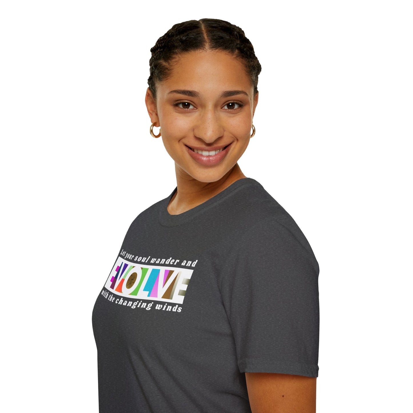 Evolve Inspirational Unisex Softstyle T-Shirt Printify