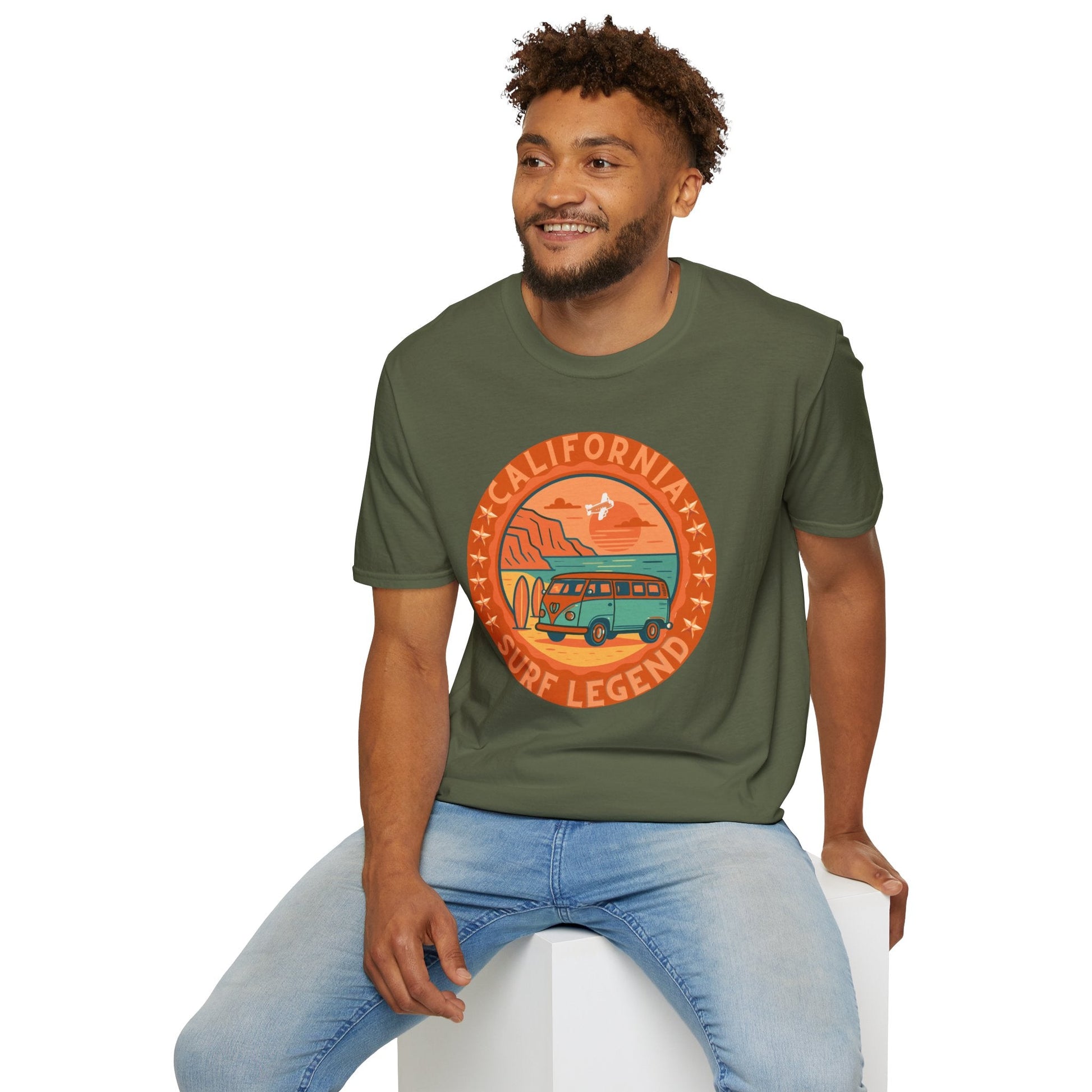 California Surf Legend Unisex T-Shirt Printify