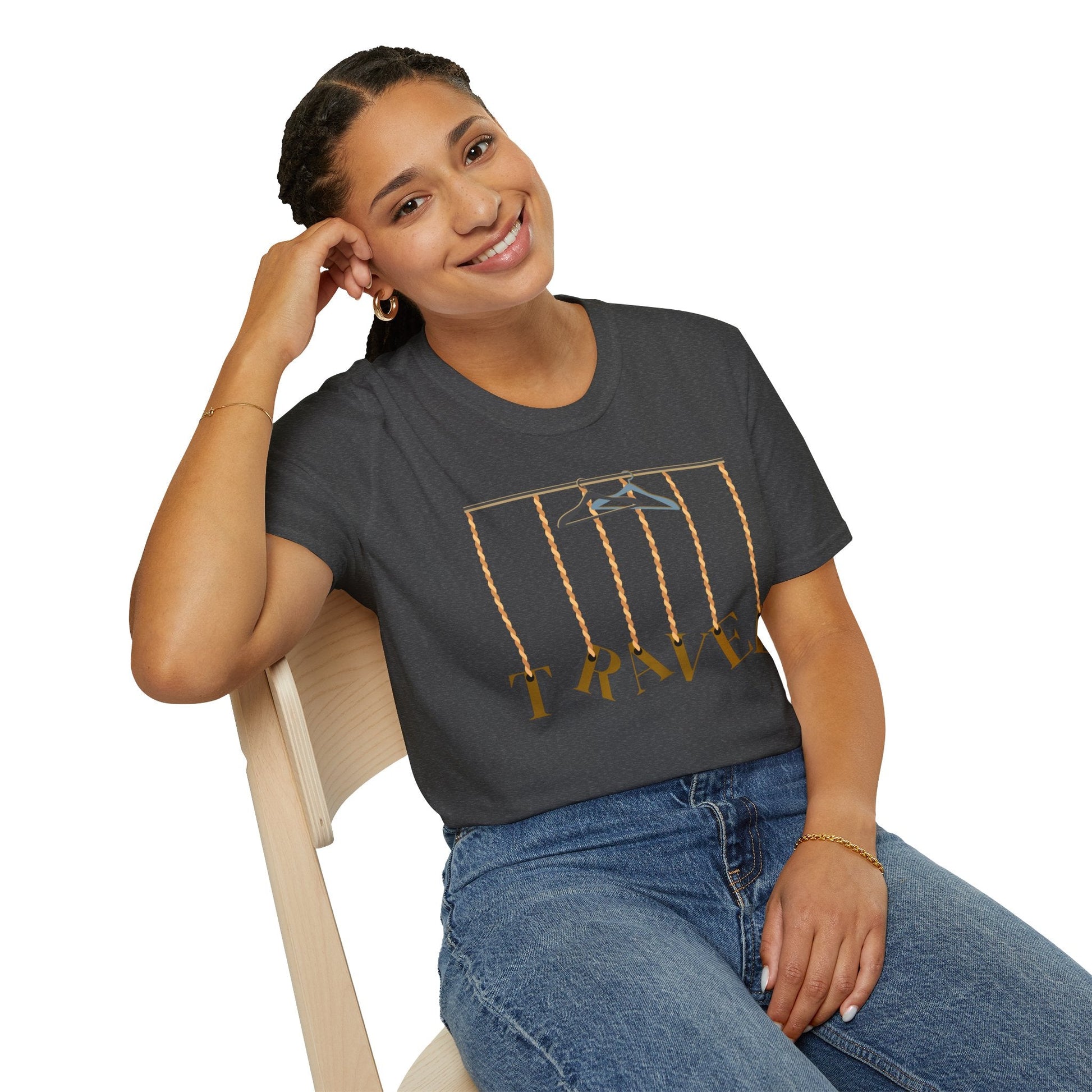 Travel-Inspired Unisex Softstyle T-Shirt for Travelers Who Aren’t Afraid of Humor Printify