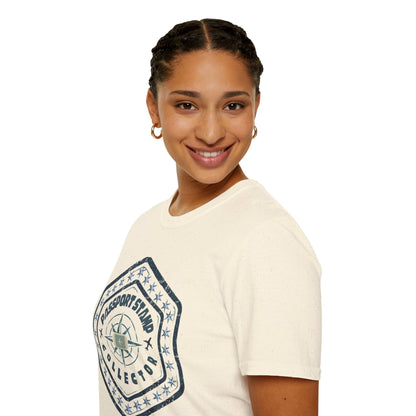 Passport Stamp Collector Unisex Soft-Style T-Shirt Printify