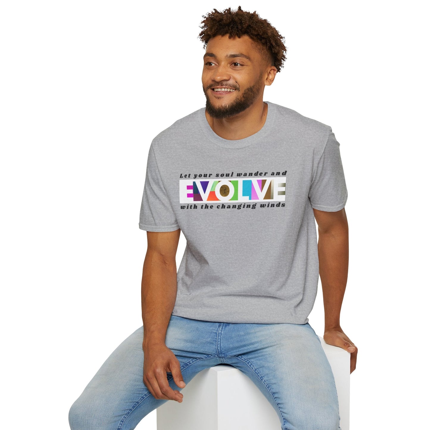 Evolve Inspirational Unisex Softstyle T-Shirt Printify