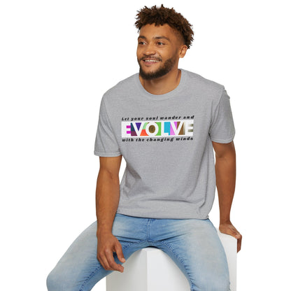 Evolve Inspirational Unisex Softstyle T-Shirt Printify