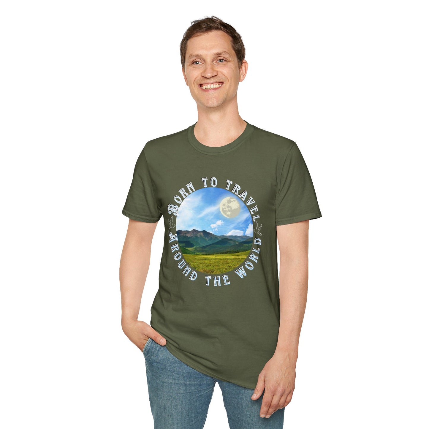 Born to Travel Around the World Unisex T-Shirt
