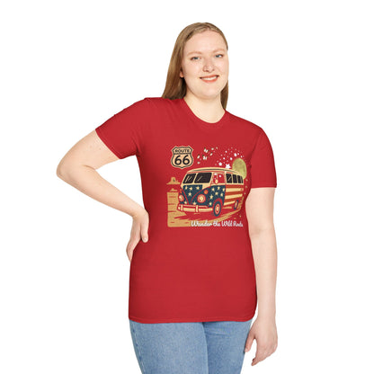 Vintage Route 66 Unisex T-Shirt Printify