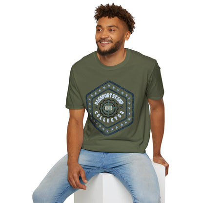 Passport Stamp Collector Unisex Soft-Style T-Shirt Printify