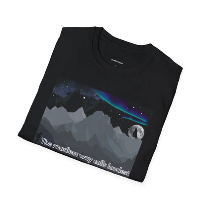 Aurora Landscape Unisex T-Shirt - Soft and Comfy Night Sky Tee Printify