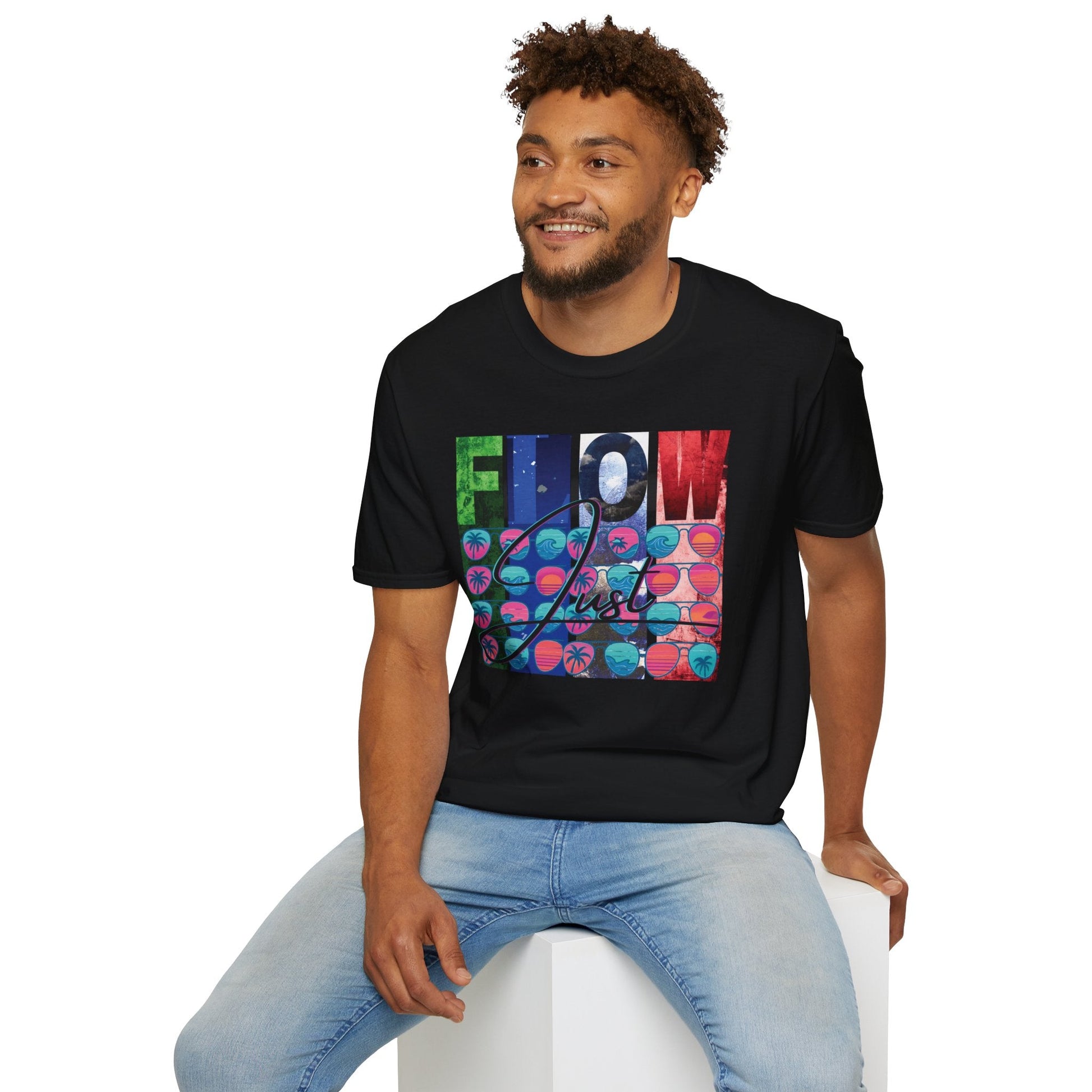 Unisex Softstyle "Just Flow" T-Shirt Printify