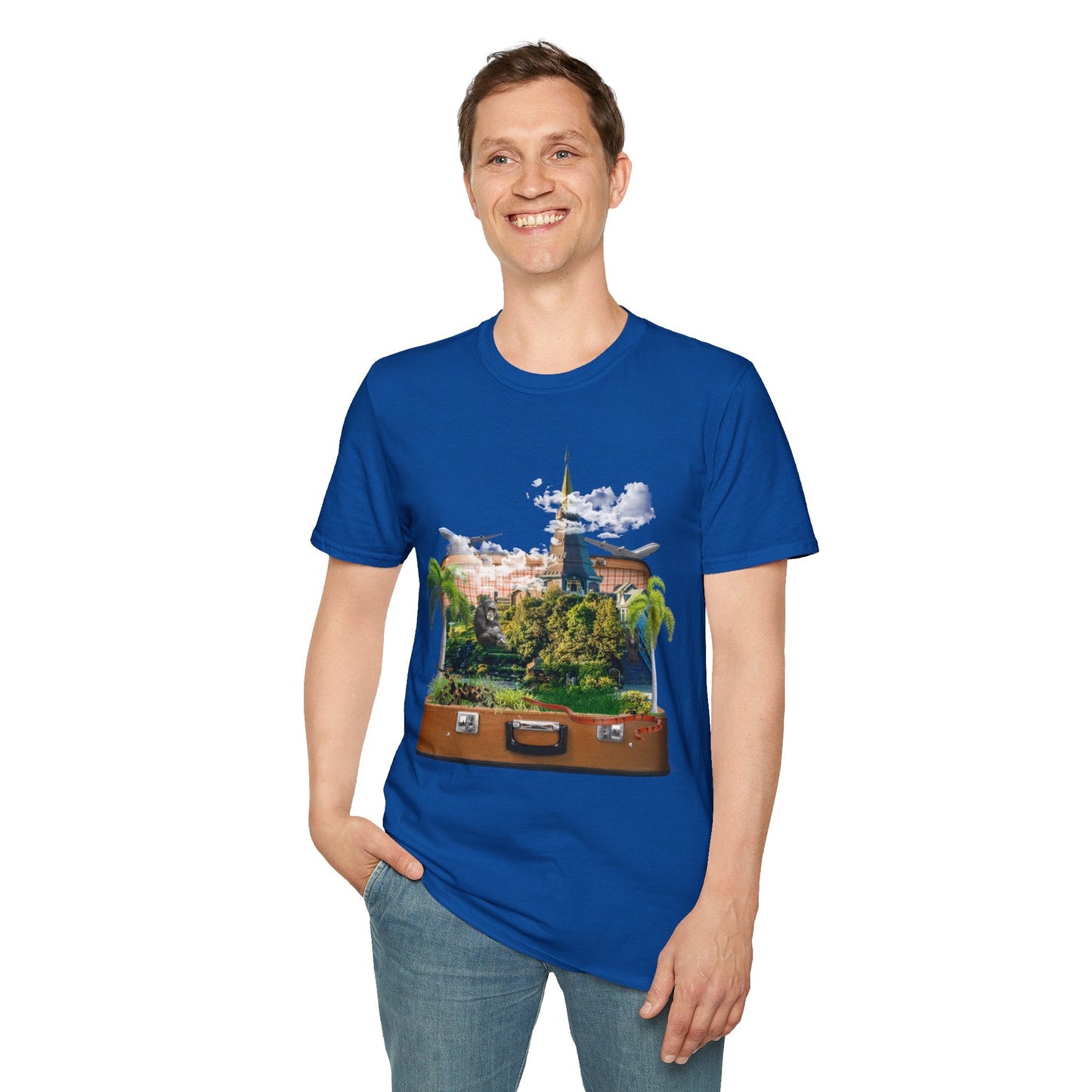 Unisex T-Shirt Design: "Temple" Image Manipulation Printify