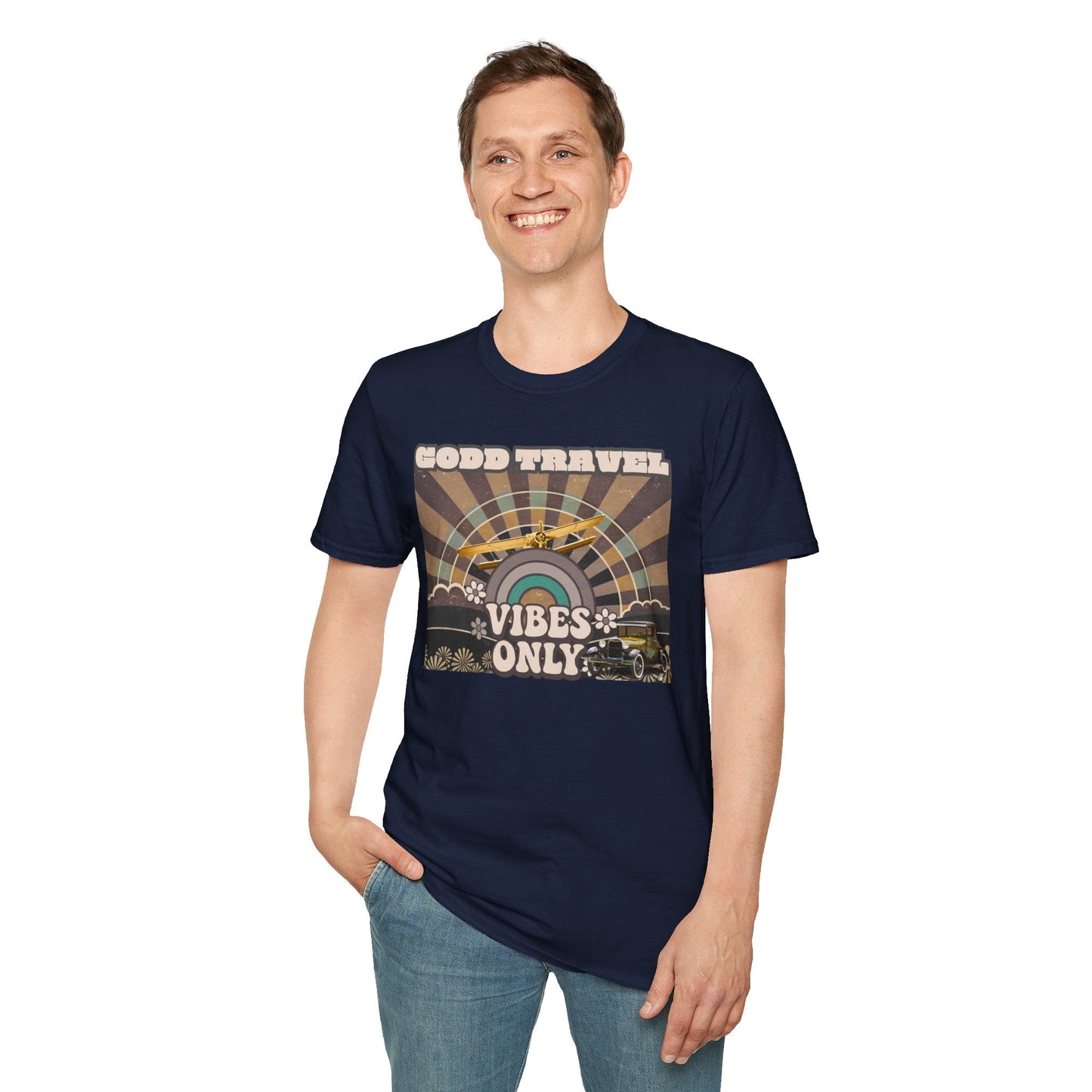 Good Travel Vibes Only T-Shirt Printify