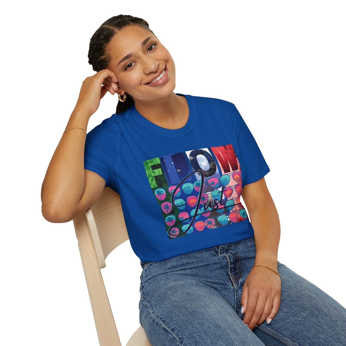 Unisex Softstyle "Just Flow" T-Shirt Printify