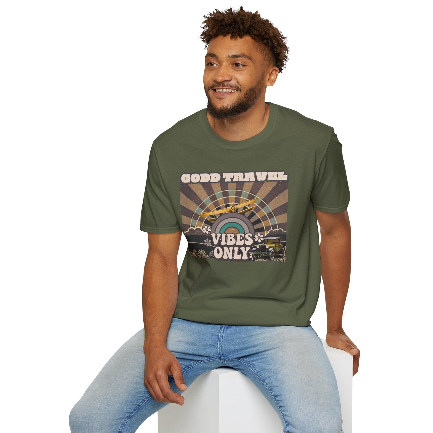 Good Travel Vibes Only T-Shirt Printify
