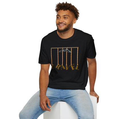 Travel-Inspired Unisex Softstyle T-Shirt for Travelers Who Aren’t Afraid of Humor Printify
