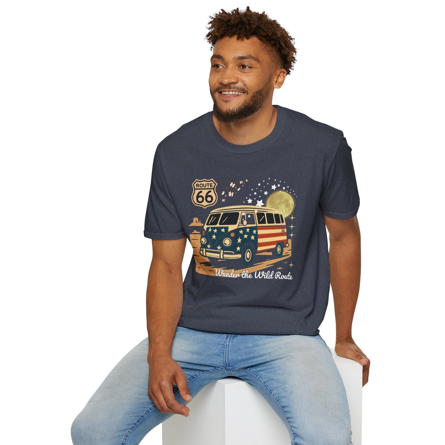 Vintage Route 66 Unisex T-Shirt Printify