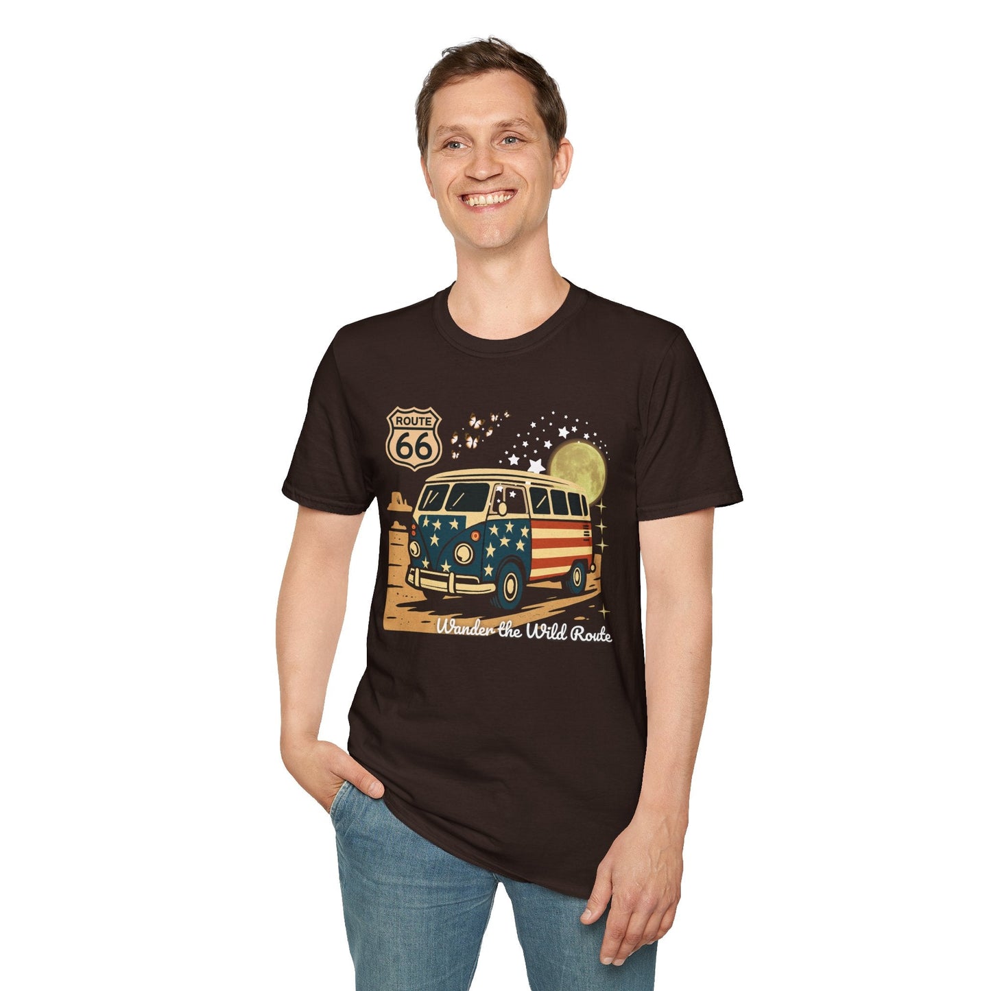 Vintage Route 66 Unisex T-Shirt Printify