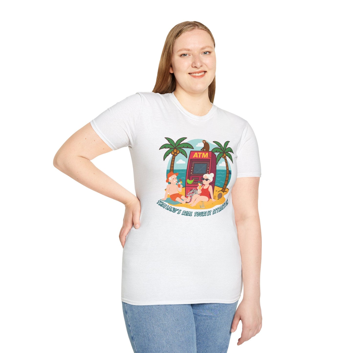 Funny Unisex Softstyle T-Shirt" Thailand's Real tourist attraction "for Thailand lovers Printify