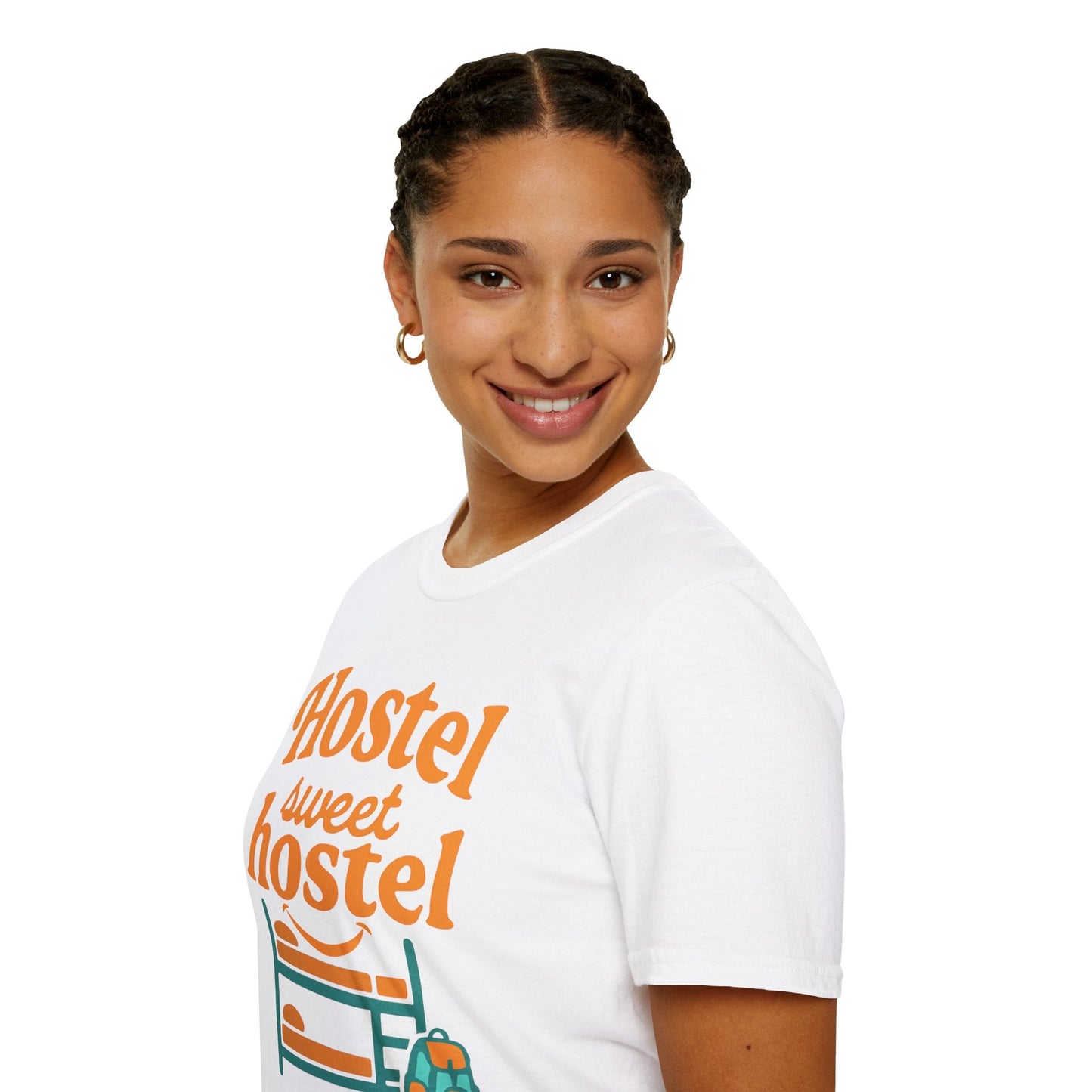 Hostel Sweet Hostel Unisex T-Shirt — Backpacking & Travel Bunk Tee Printify