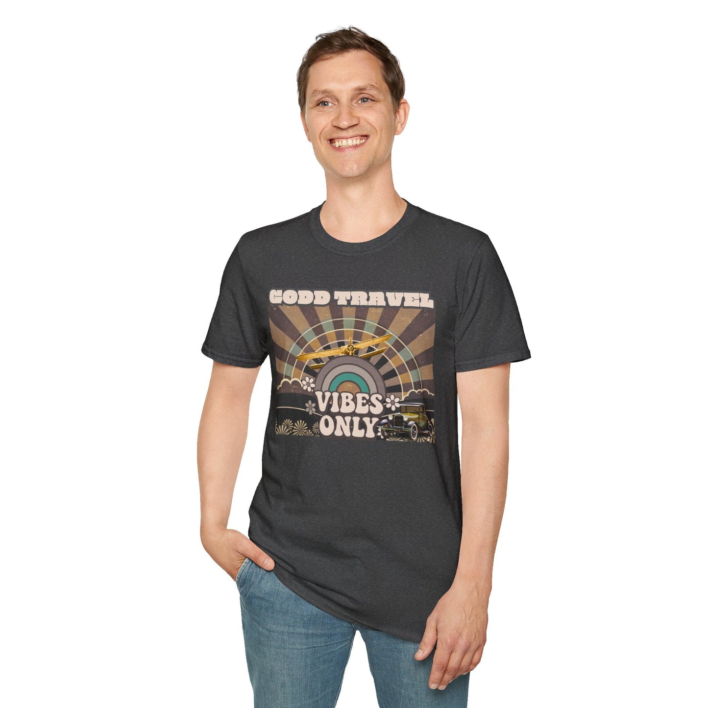 Good Travel Vibes Only T-Shirt Printify