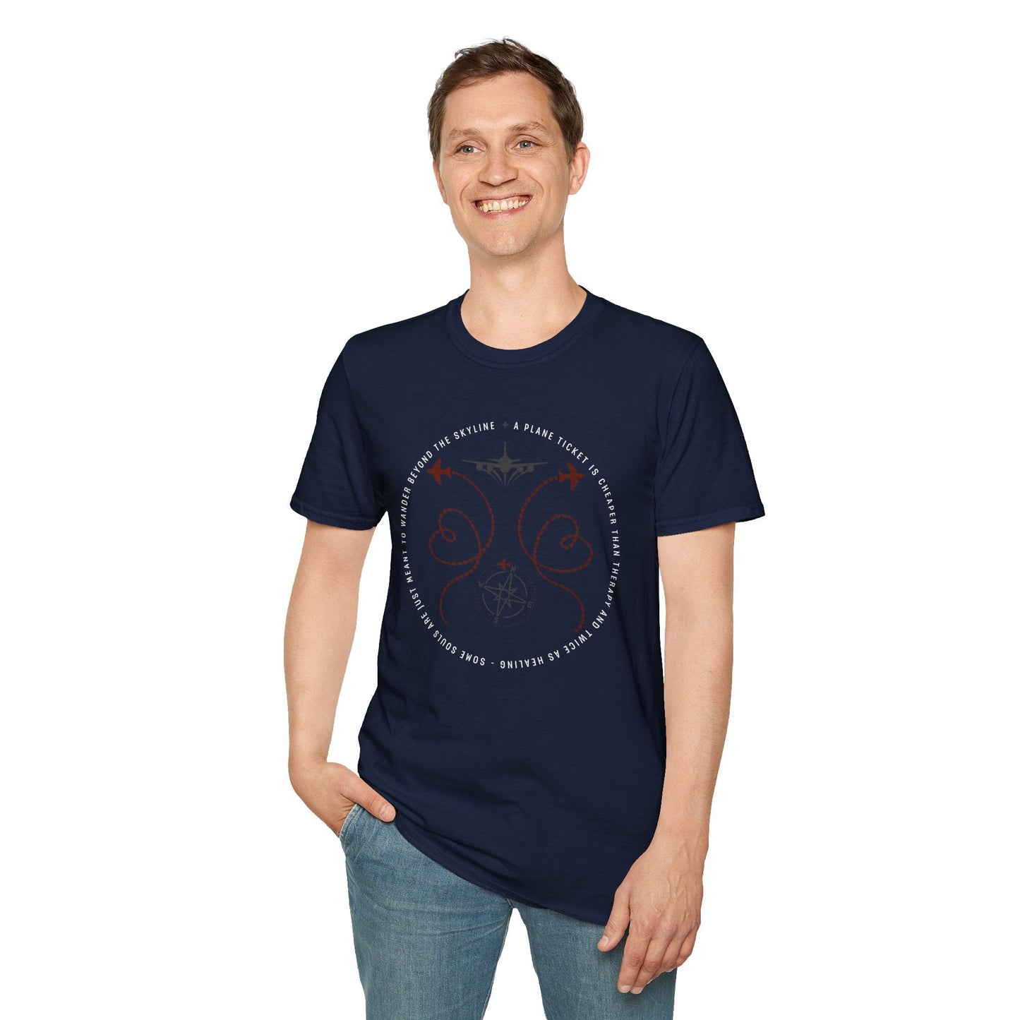 Unisex Softstyle "A Plane" T-Shirt Printify