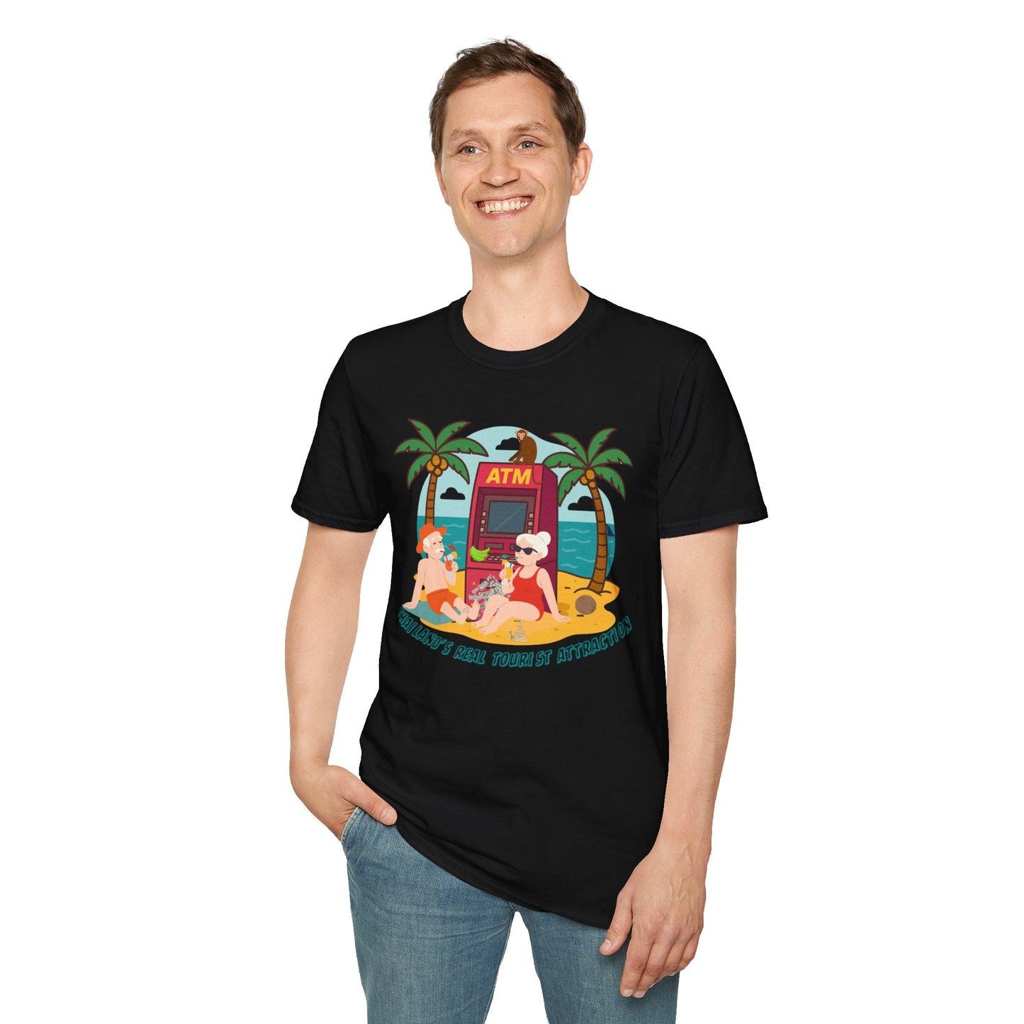 Funny Unisex Softstyle T-Shirt" Thailand's Real tourist attraction "for Thailand lovers Printify