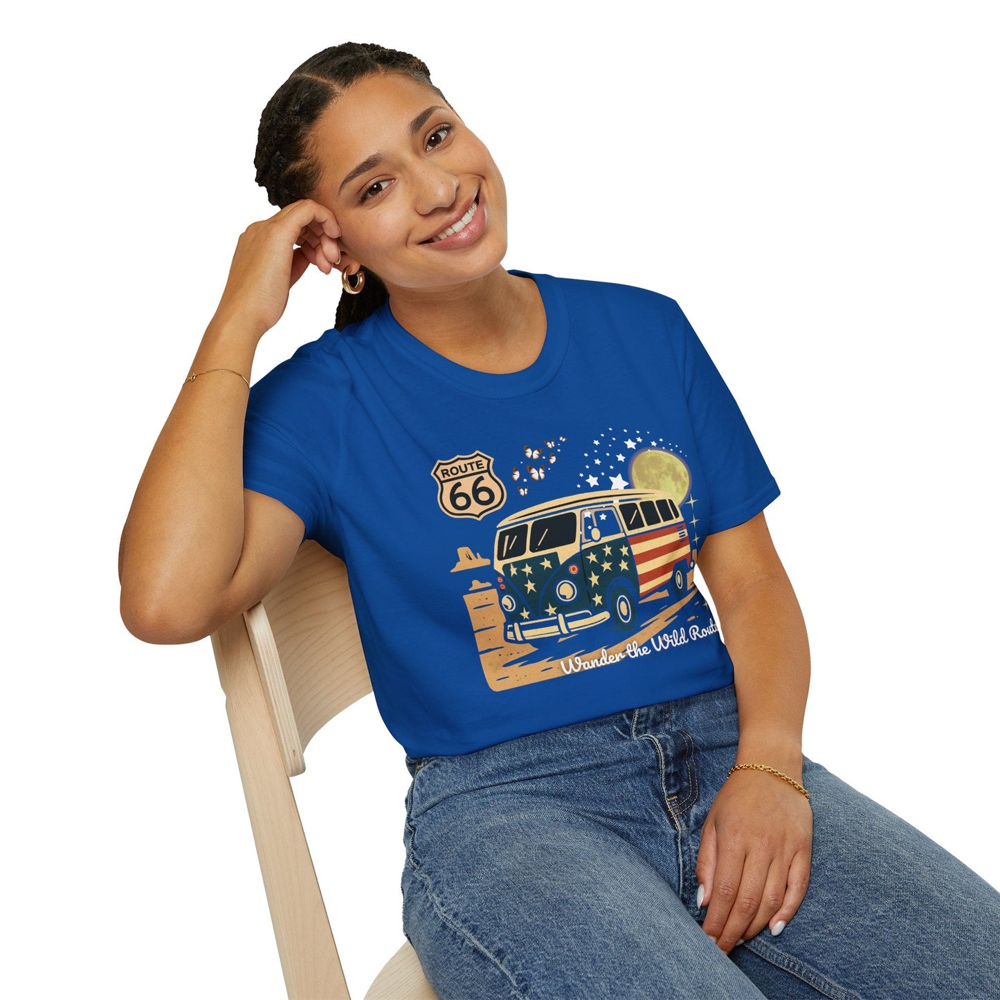 Vintage Route 66 Unisex T-Shirt Printify