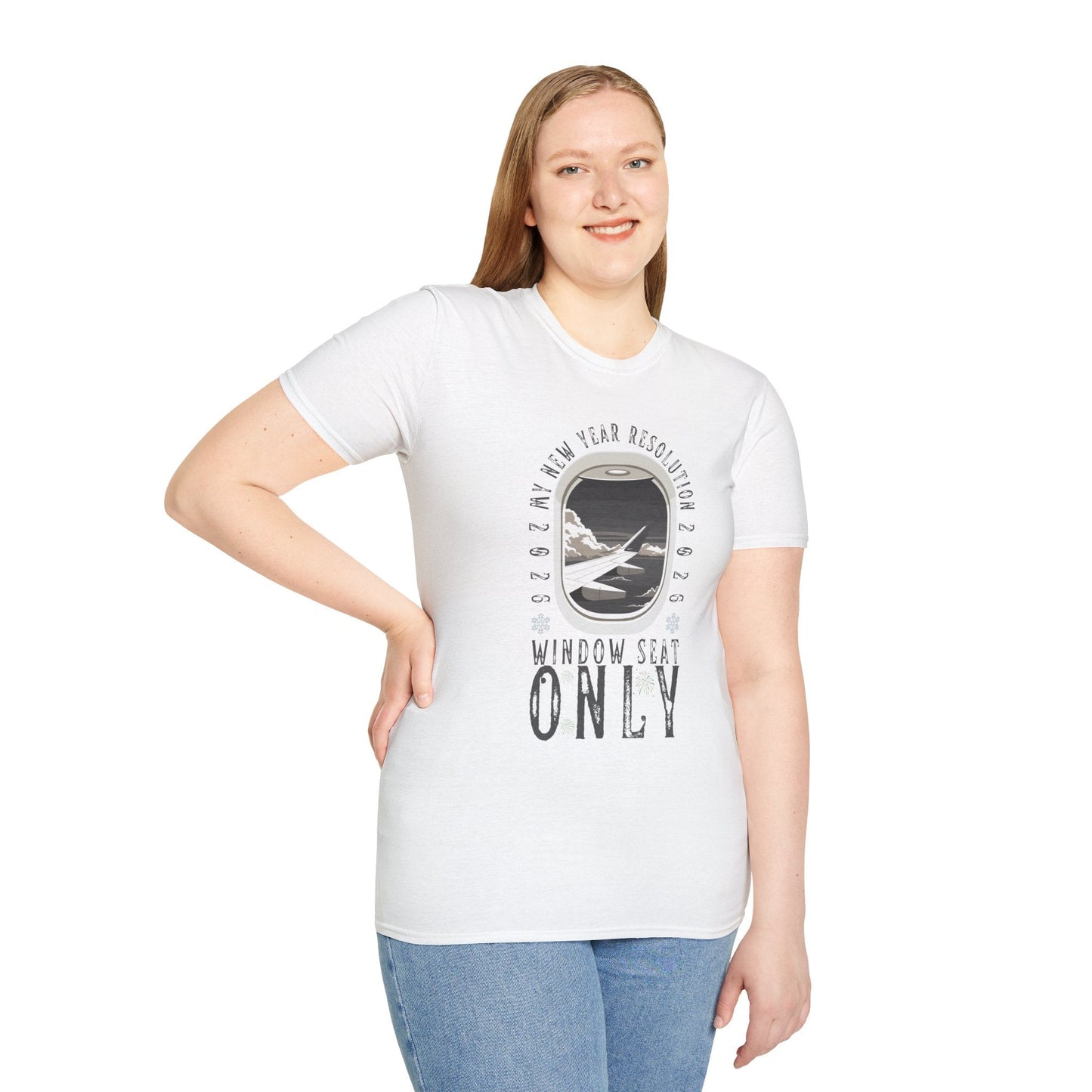 Unisex Softstyle T-Shirt-"Window Seat Only" Printify