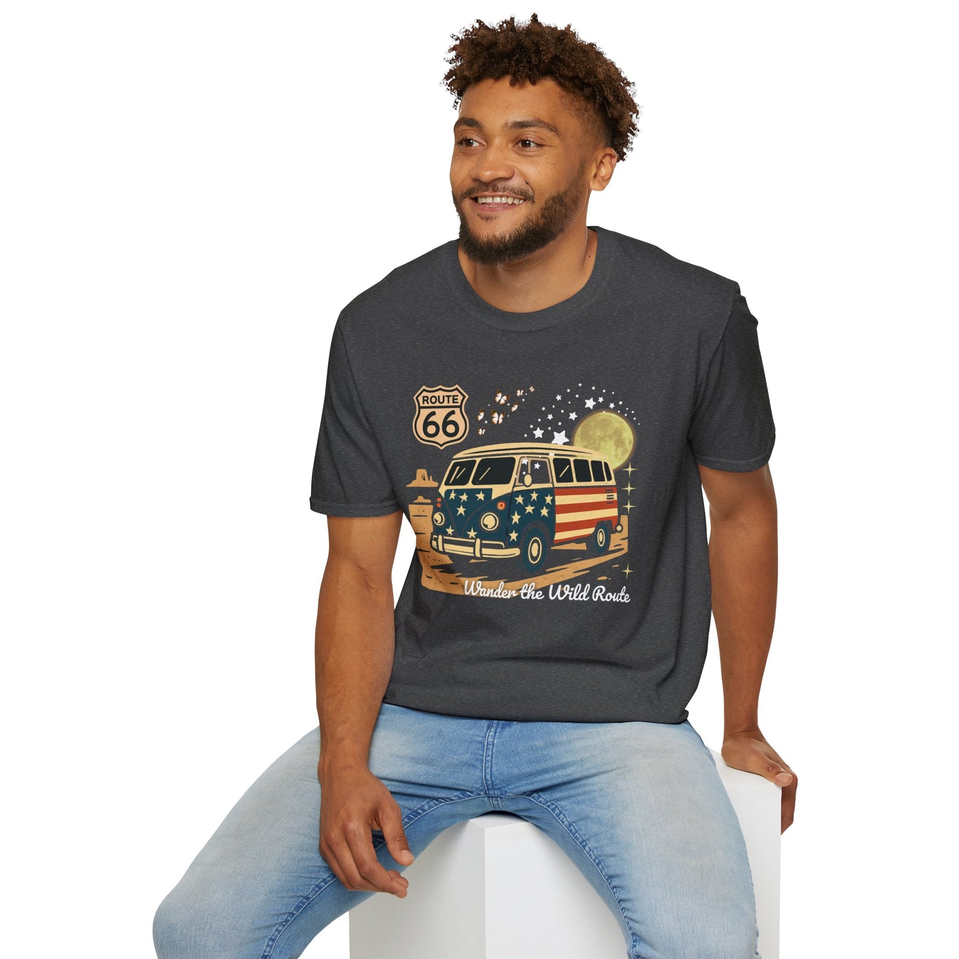 Vintage Route 66 Unisex T-Shirt Printify