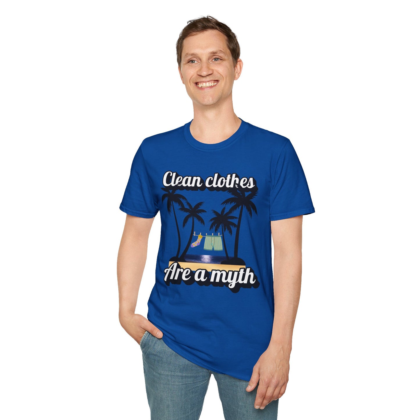 Funny T-shirt: "Clean Clothes Are a Myth"