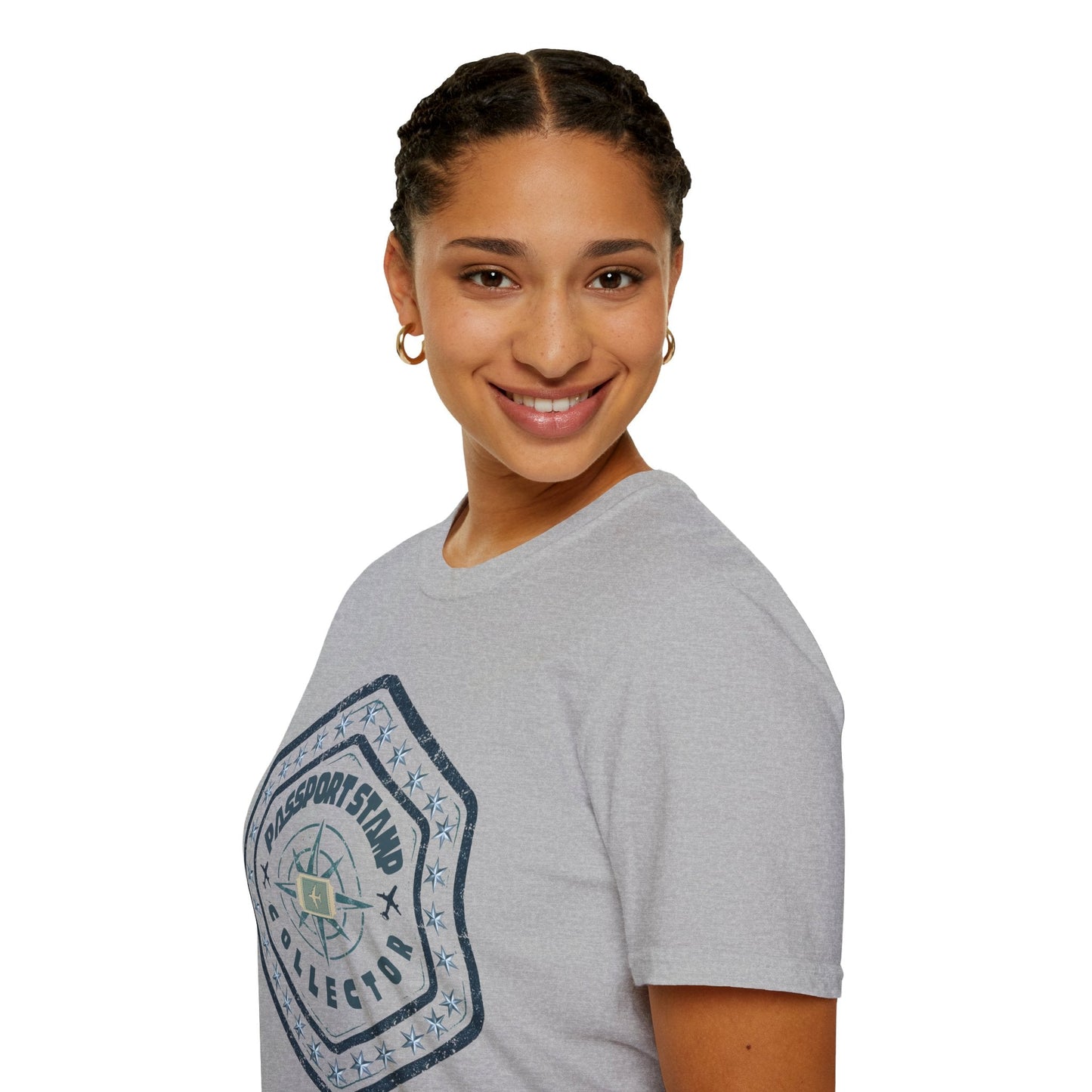 Passport Stamp Collector Unisex Soft-Style T-Shirt Printify