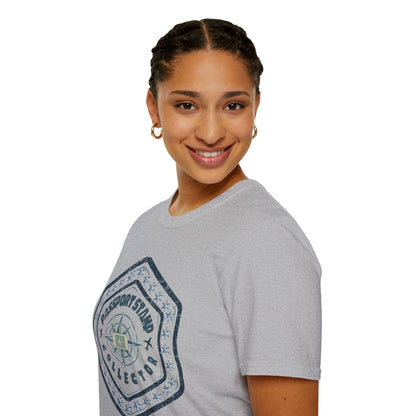 Passport Stamp Collector Unisex Soft-Style T-Shirt Printify