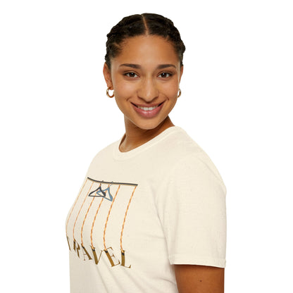 Travel-Inspired Unisex Softstyle T-Shirt for Travelers Who Aren’t Afraid of Humor Printify