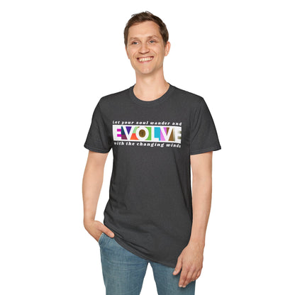 Evolve Inspirational Unisex Softstyle T-Shirt Printify