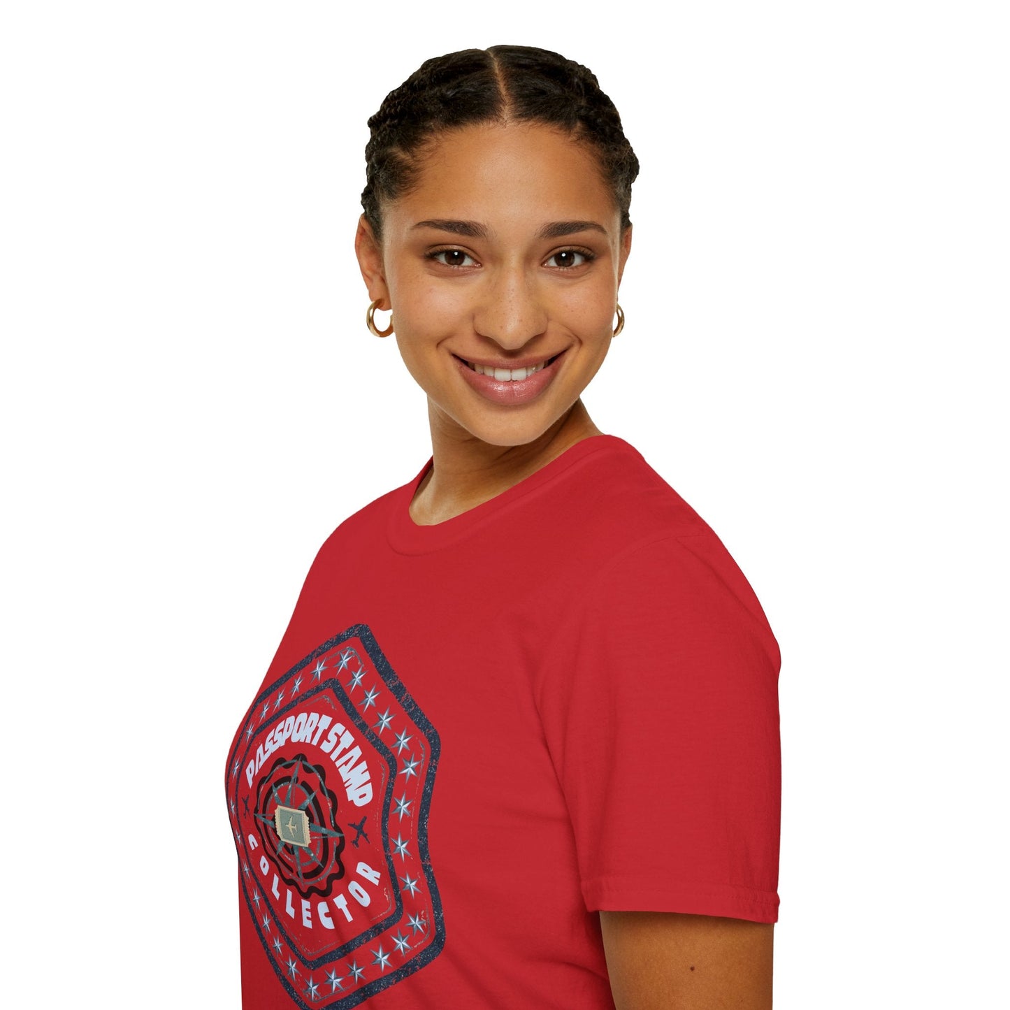 Passport Stamp Collector Unisex Soft-Style T-Shirt Printify