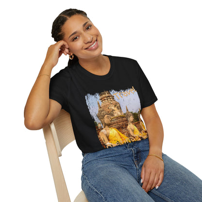 Buddha Temple Travel Graphic T-Shirt — Vintage Southeast Asia Vacation Tee