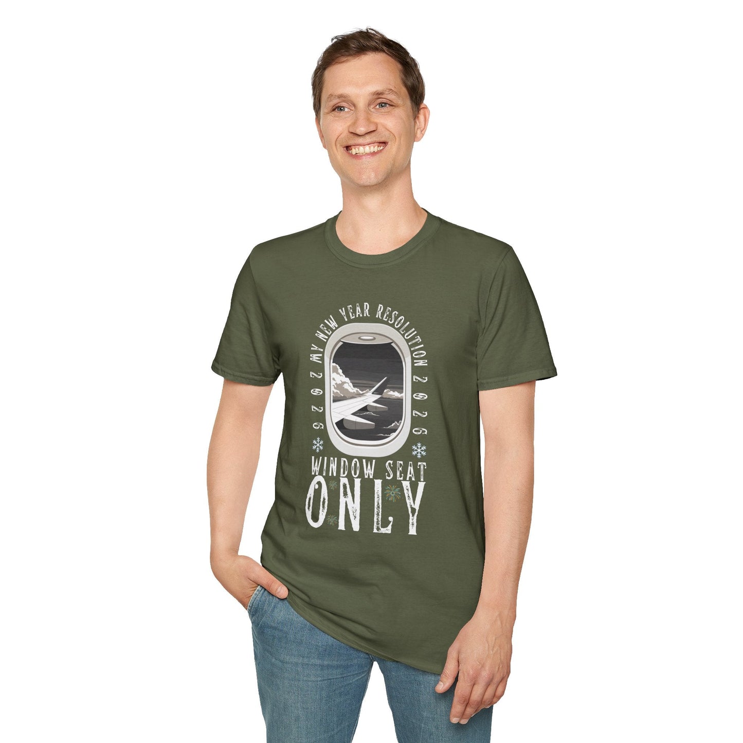 Unisex Softstyle T-Shirt-"Window Seat Only" Printify