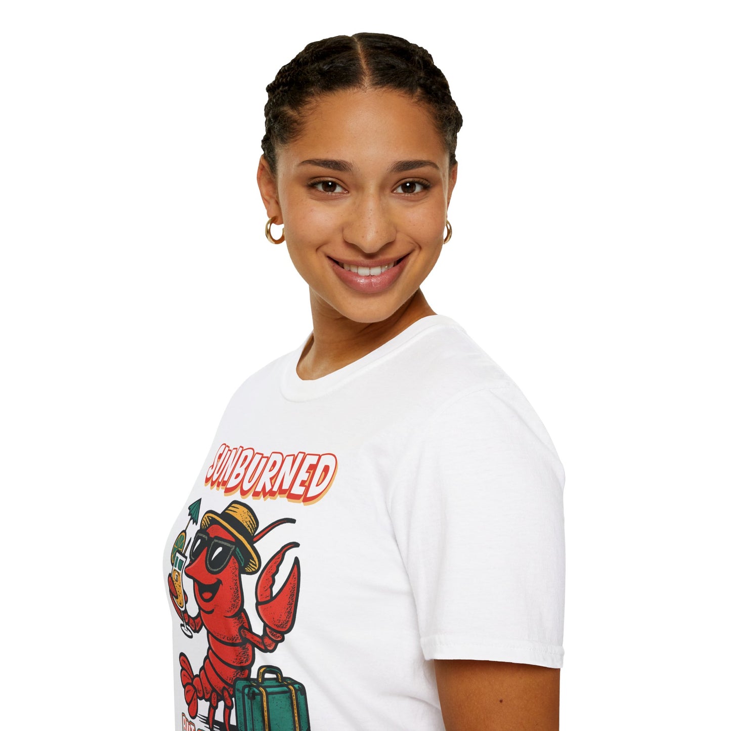 "Sunburned but Still Stunning" Funny Unisex Lobster T-Shirt