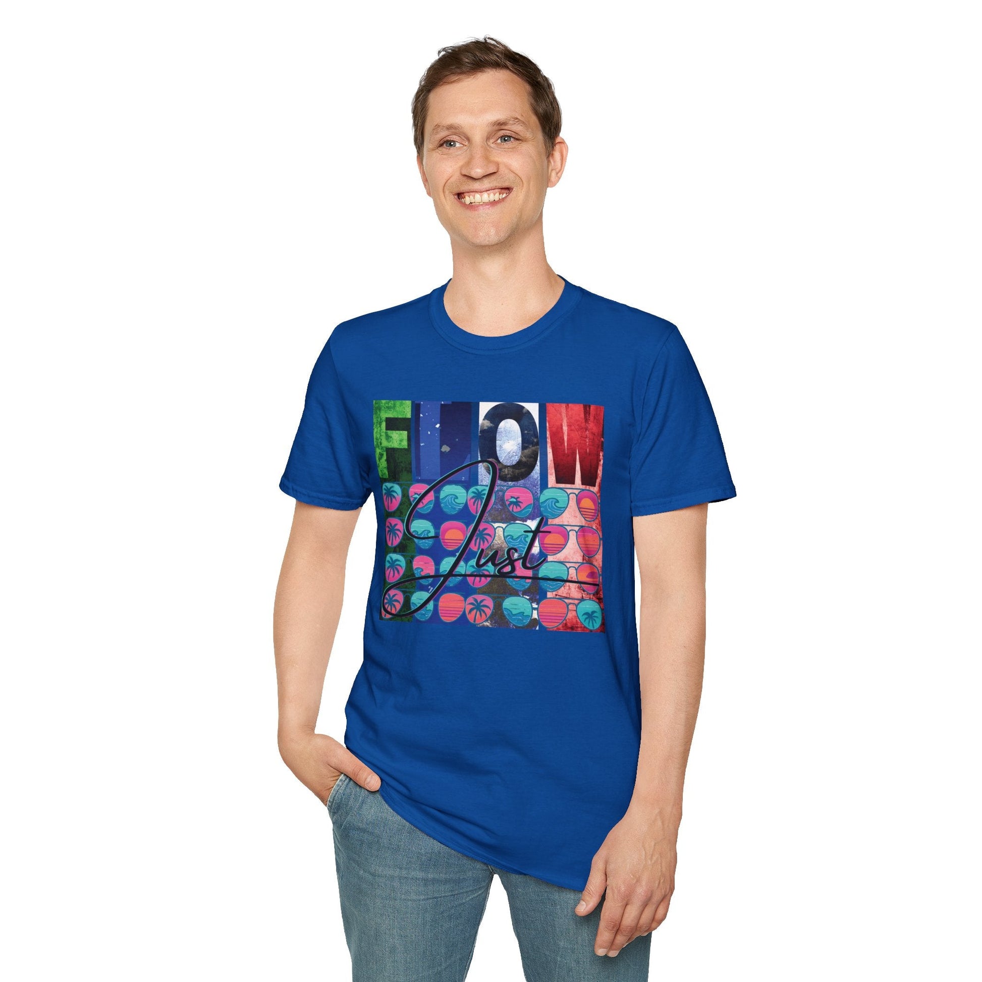 Unisex Softstyle "Just Flow" T-Shirt Printify