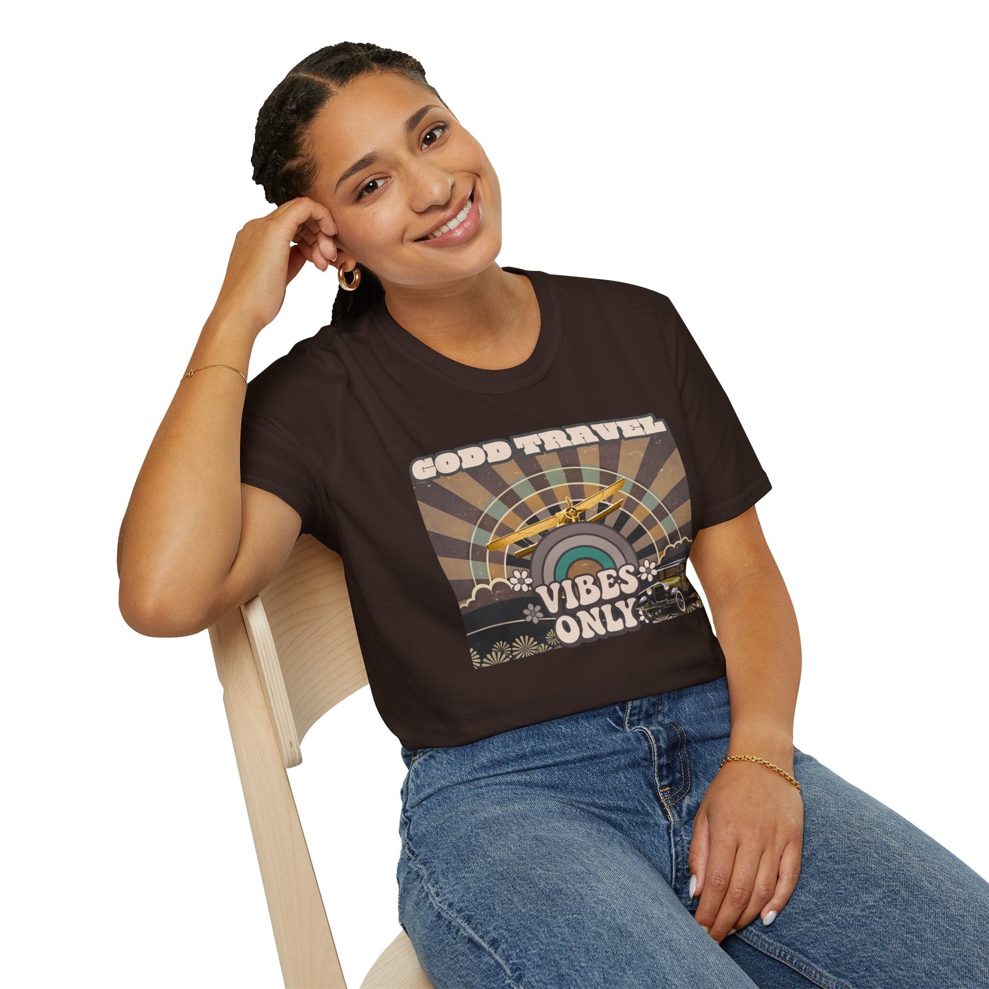 Good Travel Vibes Only T-Shirt Printify