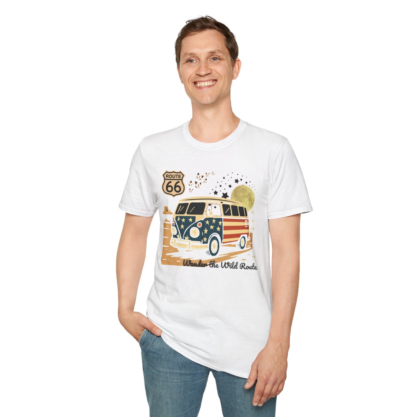Vintage Route 66 Unisex T-Shirt Printify