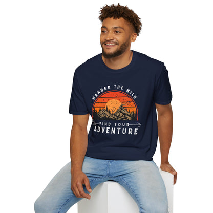 "Wander the Wild, Find Your Adventure" T-Shirt – For Outdoor Enthusiasts