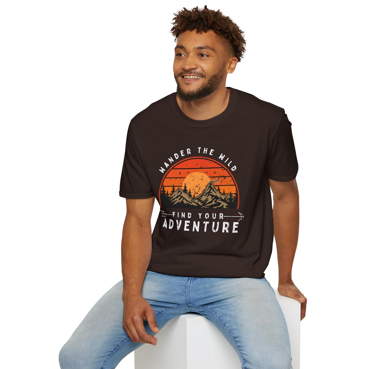 "Wander the Wild, Find Your Adventure" T-Shirt – For Outdoor Enthusiasts