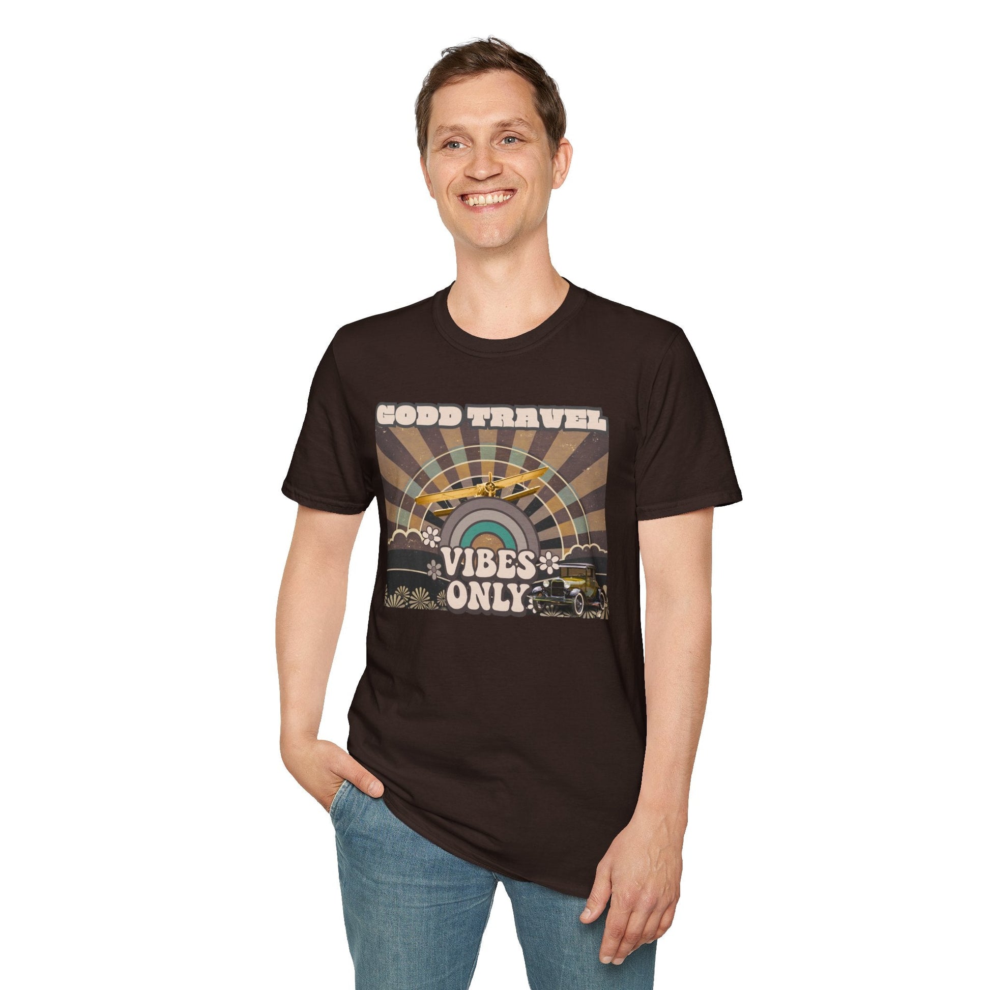 Good Travel Vibes Only T-Shirt Printify