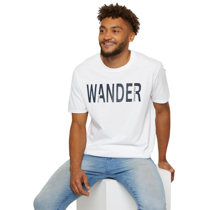 Wanderlust Unisex Softstyle T-Shirt - Wander the Globe Printify