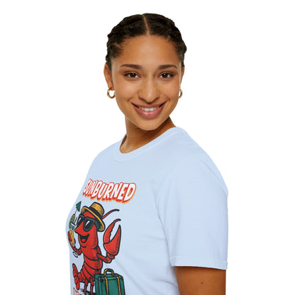 "Sunburned but Still Stunning" Funny Unisex Lobster T-Shirt