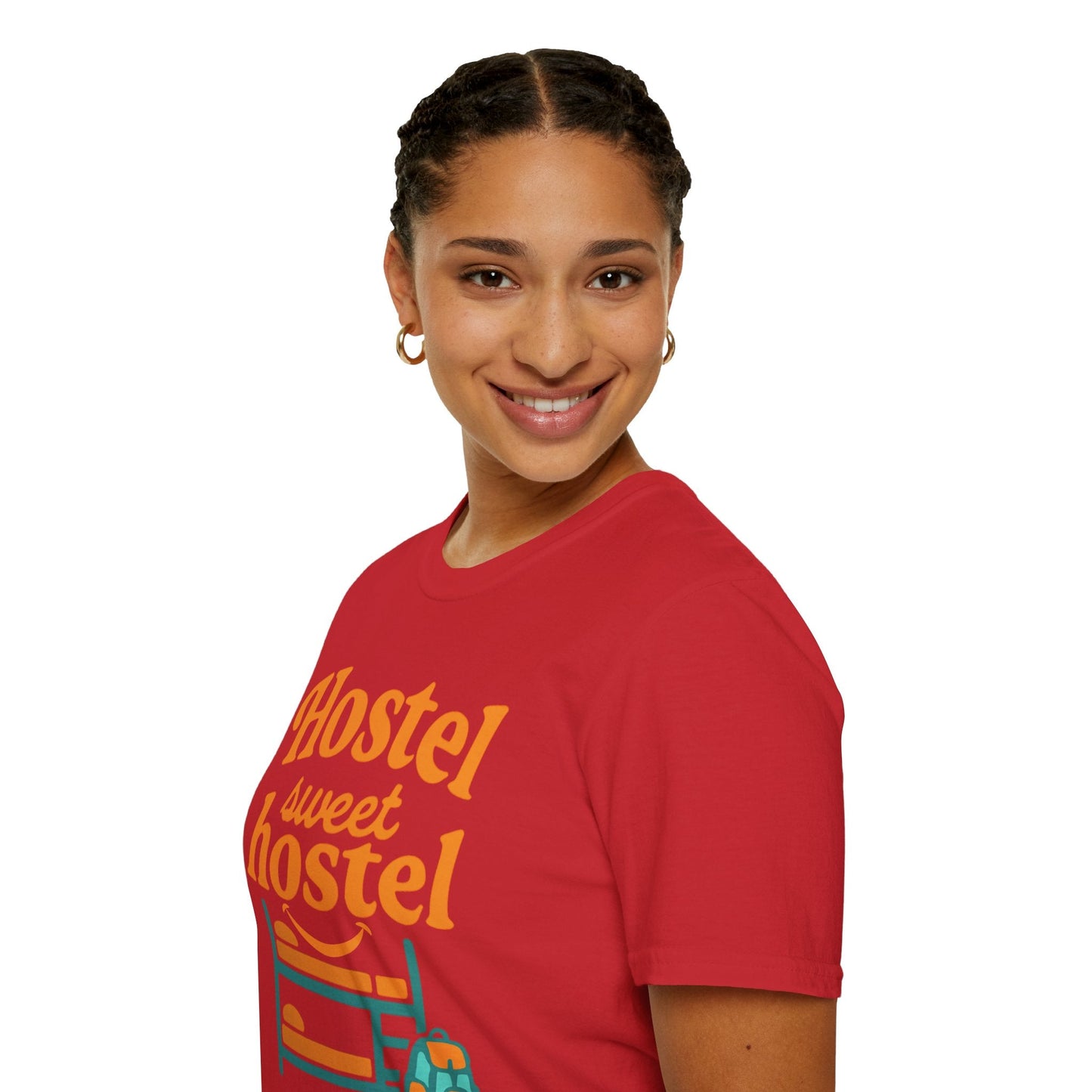 Hostel Sweet Hostel Unisex T-Shirt — Backpacking & Travel Bunk Tee Printify