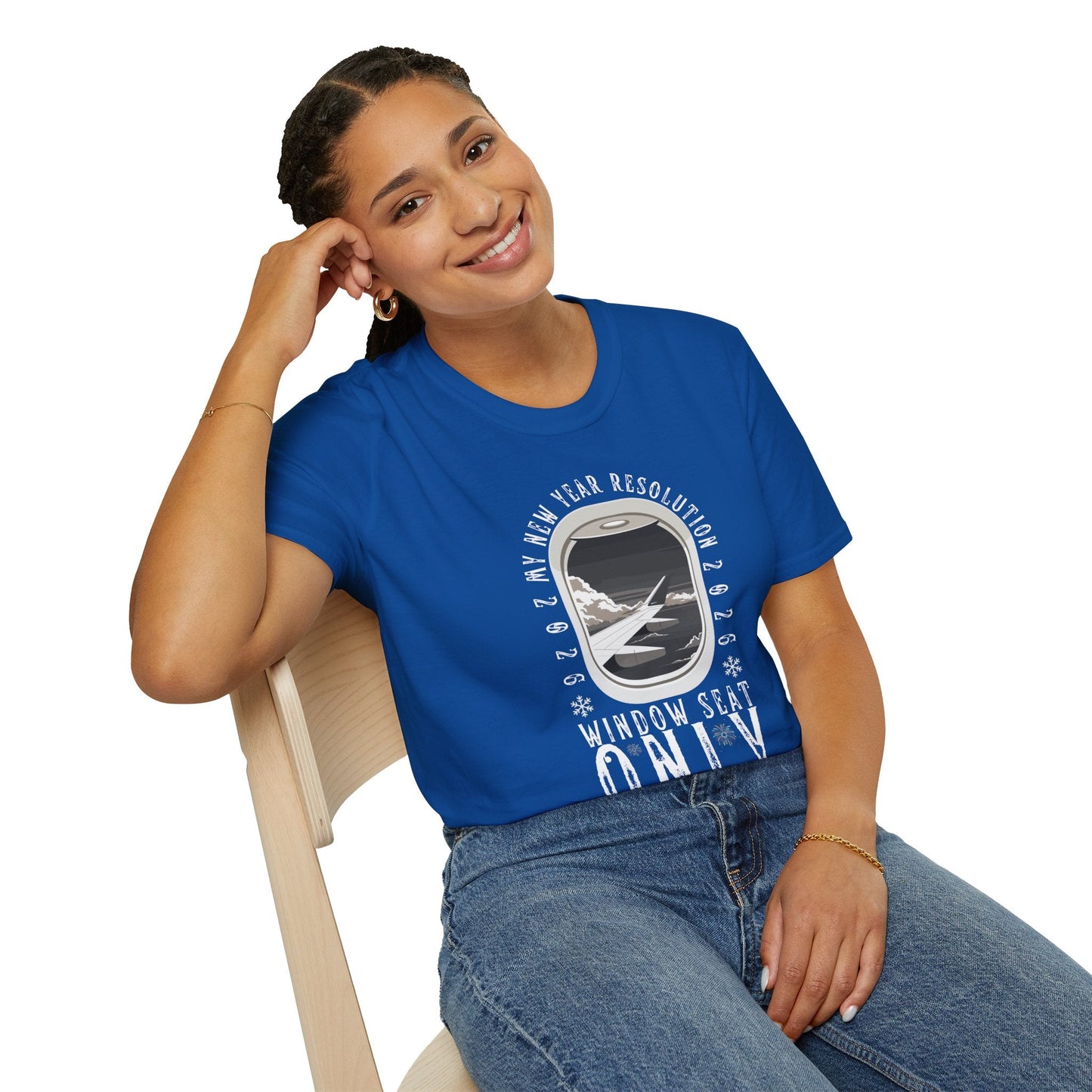 Unisex Softstyle T-Shirt-"Window Seat Only" Printify