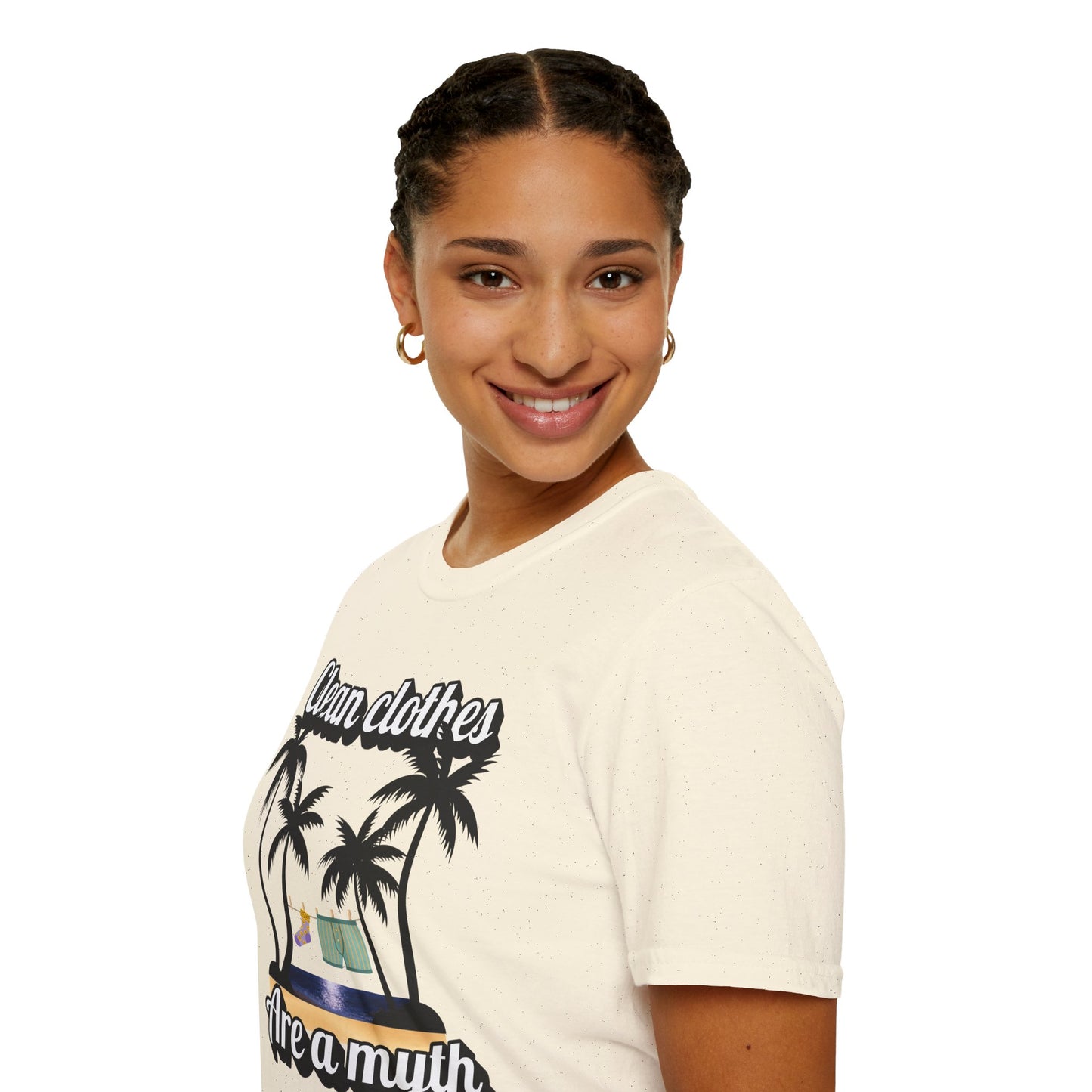 Funny T-shirt: "Clean Clothes Are a Myth"