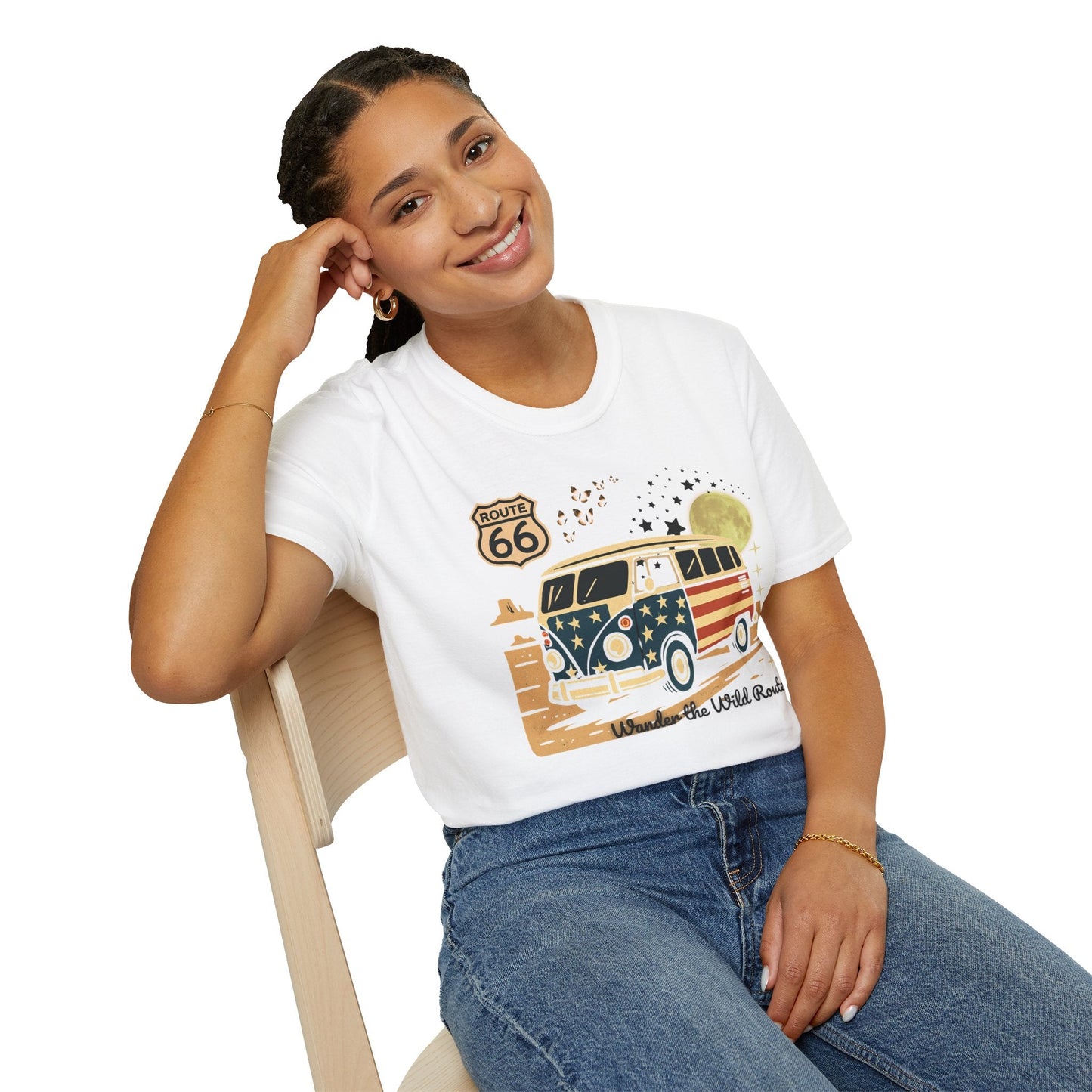Vintage Route 66 Unisex T-Shirt Printify