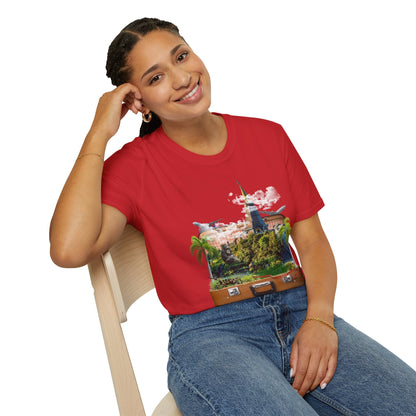 Unisex T-Shirt Design: "Temple" Image Manipulation Printify