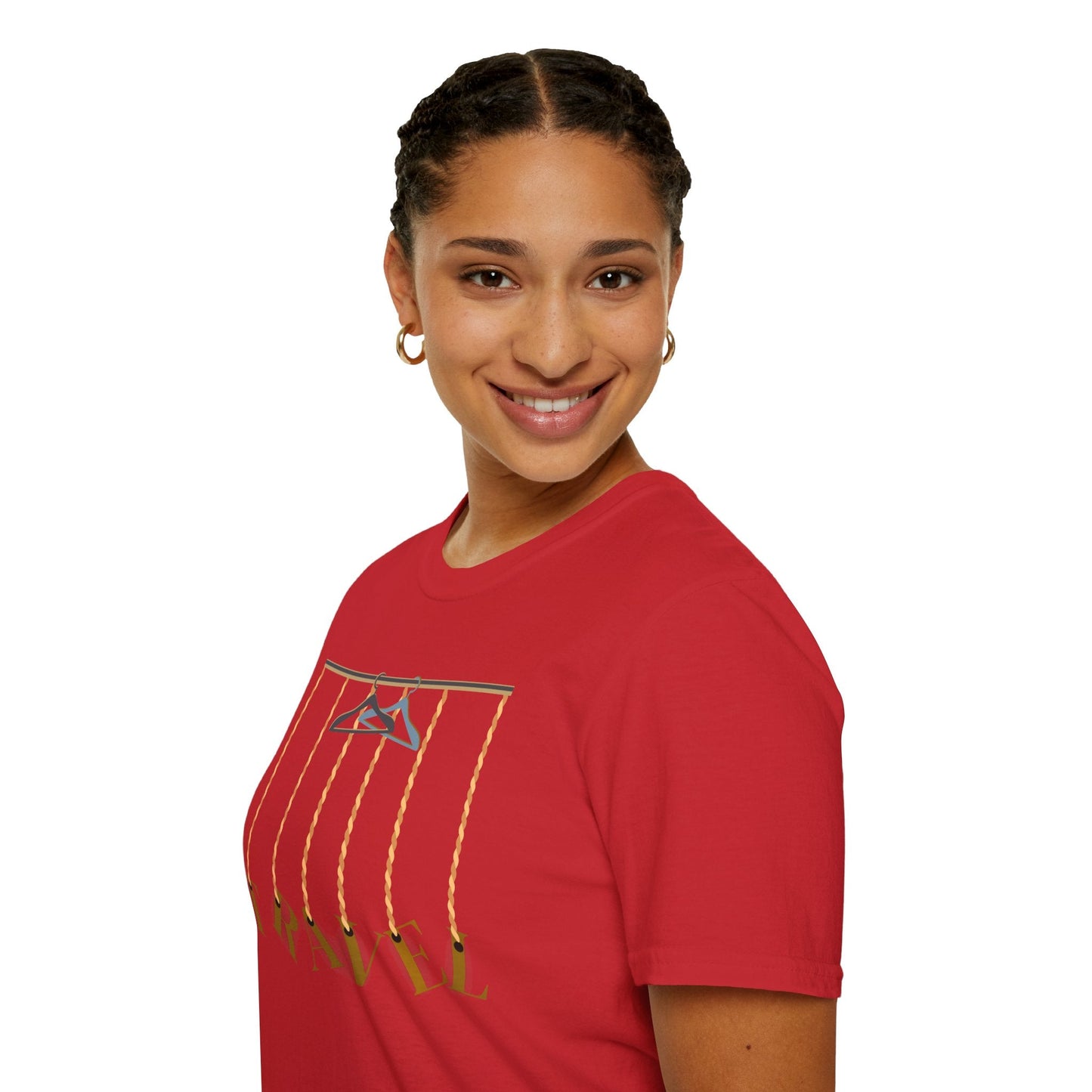 Travel-Inspired Unisex Softstyle T-Shirt for Travelers Who Aren’t Afraid of Humor Printify