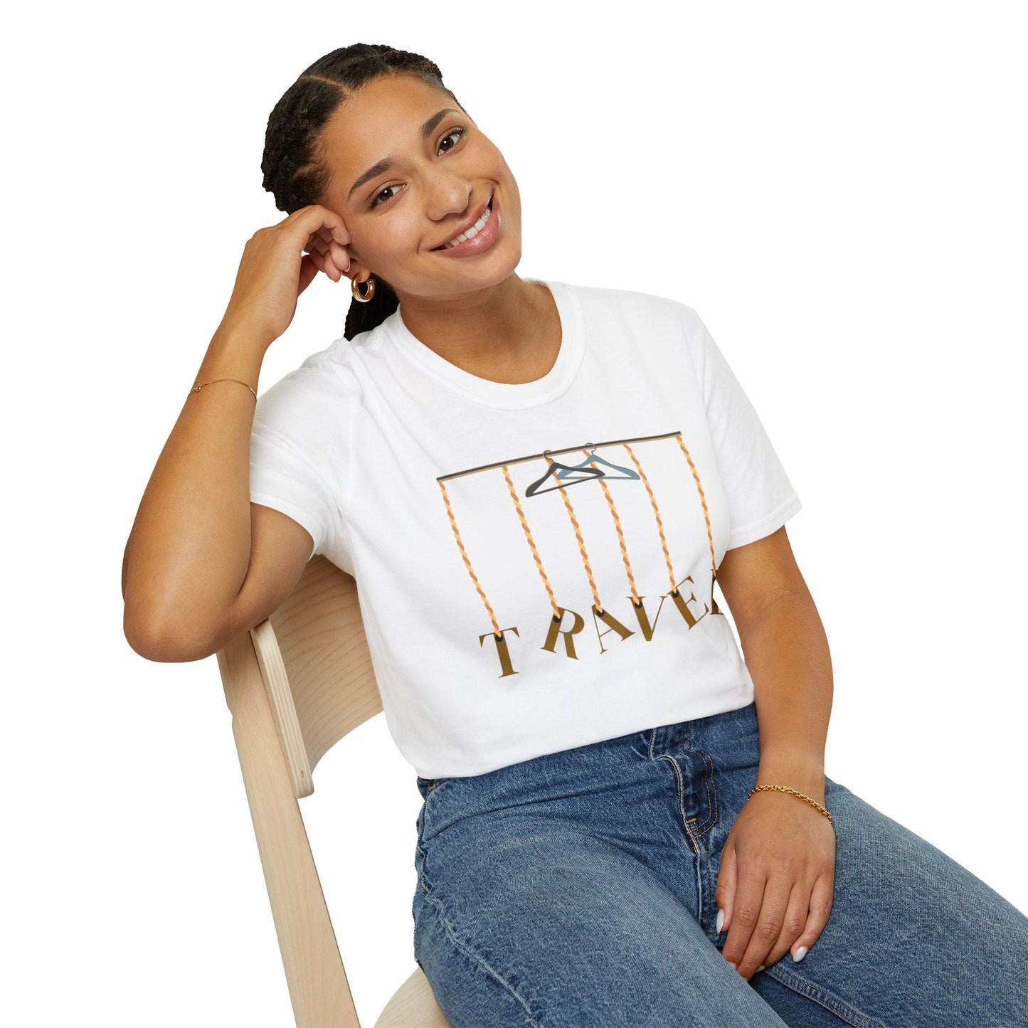 Travel-Inspired Unisex Softstyle T-Shirt for Travelers Who Aren’t Afraid of Humor Printify
